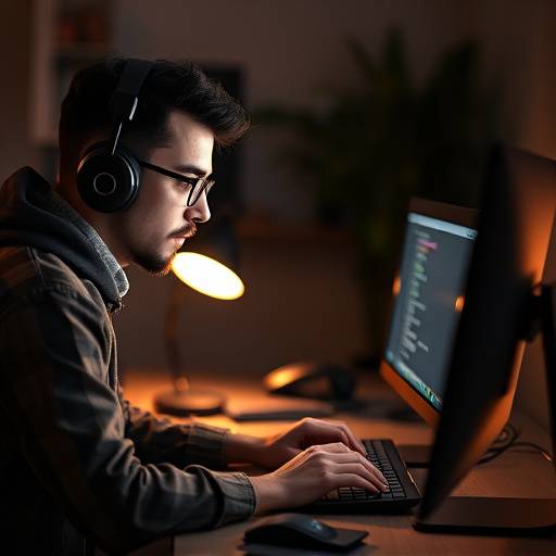 Image d'un développeur web travaillant sur du code dans un cours de développement web.